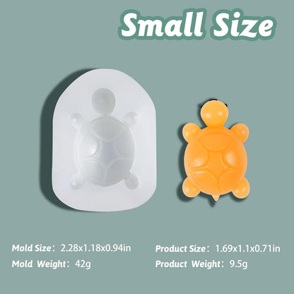 Turtle Silicone Mold Kit - Three Sizes for Creating Turtle Squishies (Large, Medium, Small)