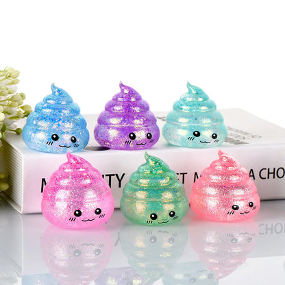 Squishy Poo Stress Relief Ball - Novelty Fidget Toy for Adults, Ideal for Relaxation and Pranks