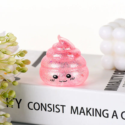 Squishy Poo Stress Relief Ball - Novelty Fidget Toy for Adults, Ideal for Relaxation and Pranks