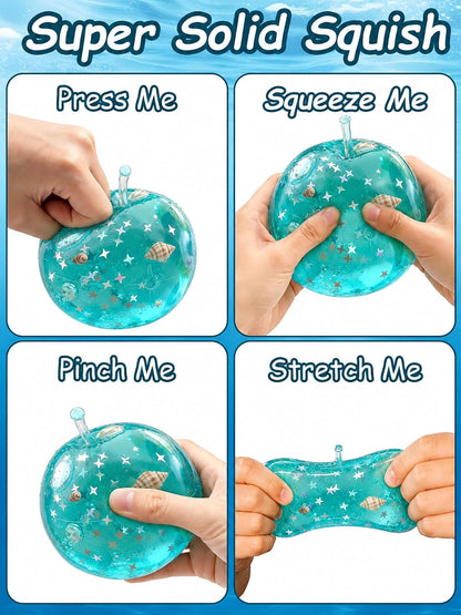 Apple Squishy,Fruit Squeeze Toy,Sensory Stress Relief Toy | 2.4In TPR Material,Slow Rise Squishy for Adults,Stress Toy for Birthday Gifts Party Favors Classroom Prizes