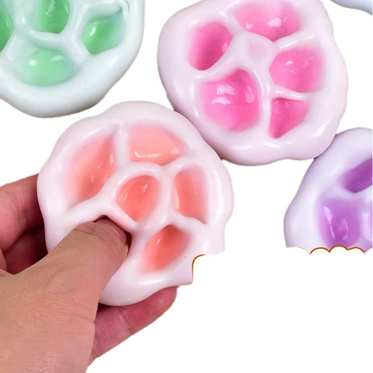 Shapeable Vacuum Sand Ball - Grape Stress Relief Squeezing Toy for Desktop Use, Ideal Birthday Gift
