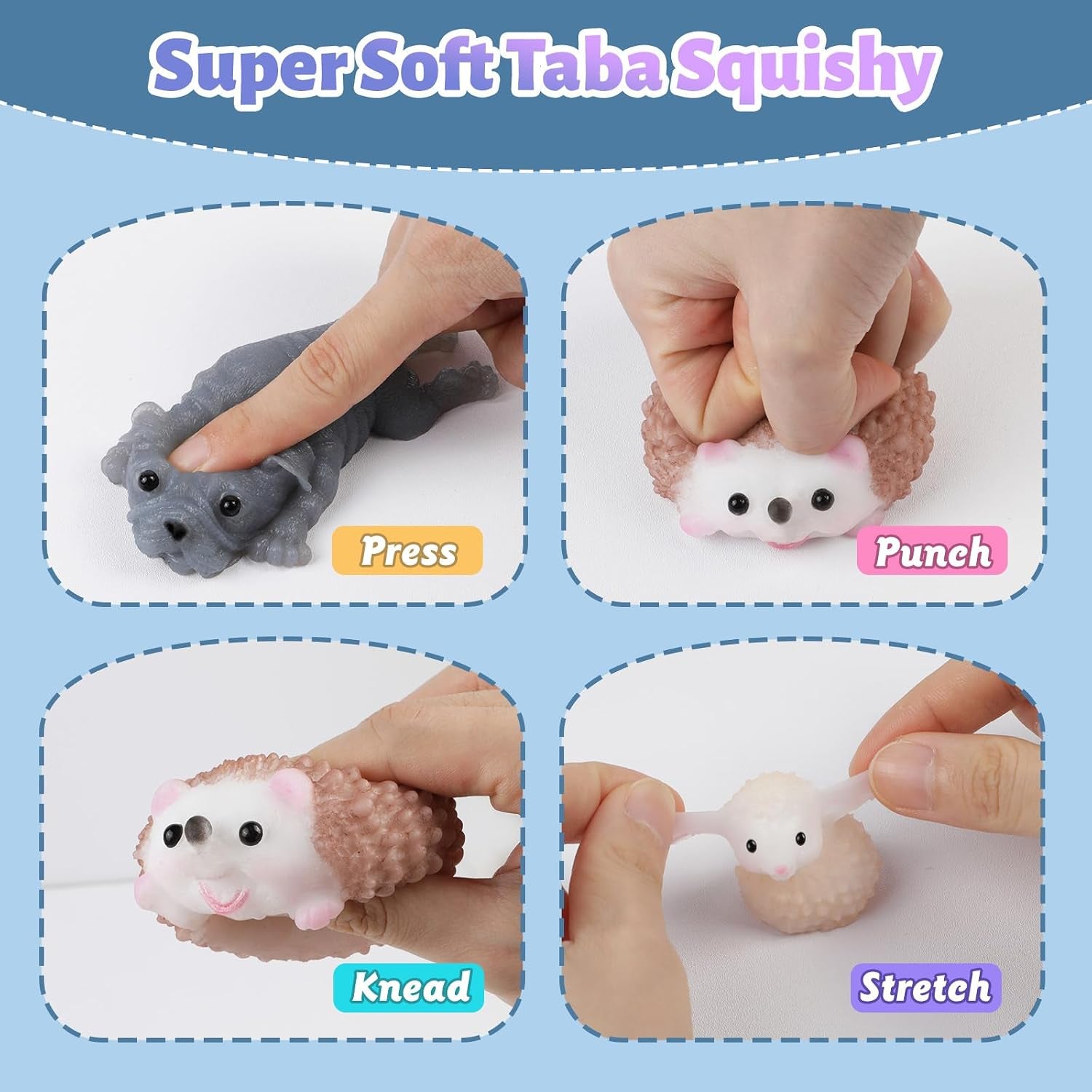 DIY Taba Squishy Kit with Animal Molds - Complete Squishy Making Set with 1:1 AB Liquid Silicone Gel (14Oz) for Custom Creations and Gifting