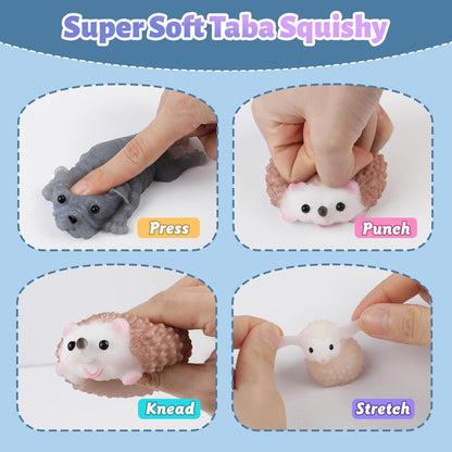 DIY Taba Squishy Kit with Animal Molds - Complete Squishy Making Set with 1:1 AB Liquid Silicone Gel (14Oz) for Custom Creations and Gifting
