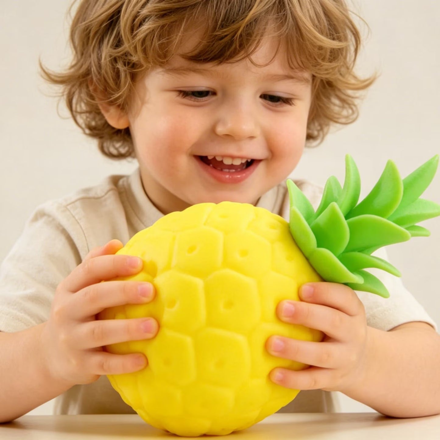 Jumbo Pineapple Squish Toys, 6.5" Fruit Taba Squish Toys, Stress Balls, Gifts