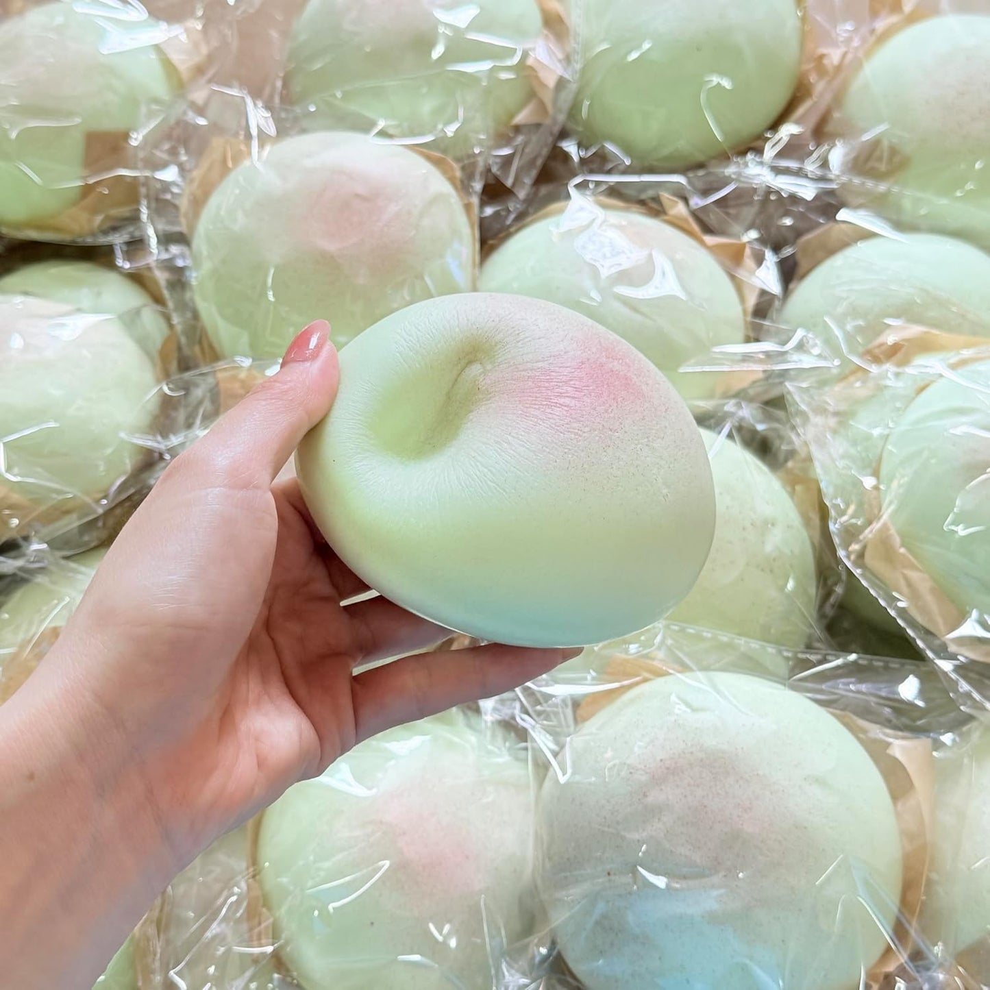 Cheese Slow Rising Squishy and Sticky Bread Fidget Toys | Foam Butter Bread Stress Balls for Stress Relief, ADHD Management, and Party Favors (Green)