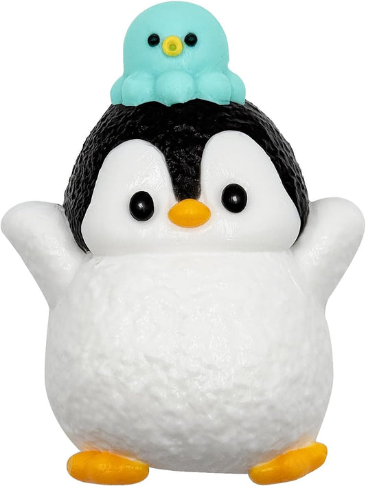 Slicone Taba Squishy, Stress Ball,Calming Fidget Toy, Penguin | FUFU Squishies Silicone Toys, Stress Relieving Fur Ball, OPP Packaging Gifts, Fidget Toys for Anxiety & Relaxation