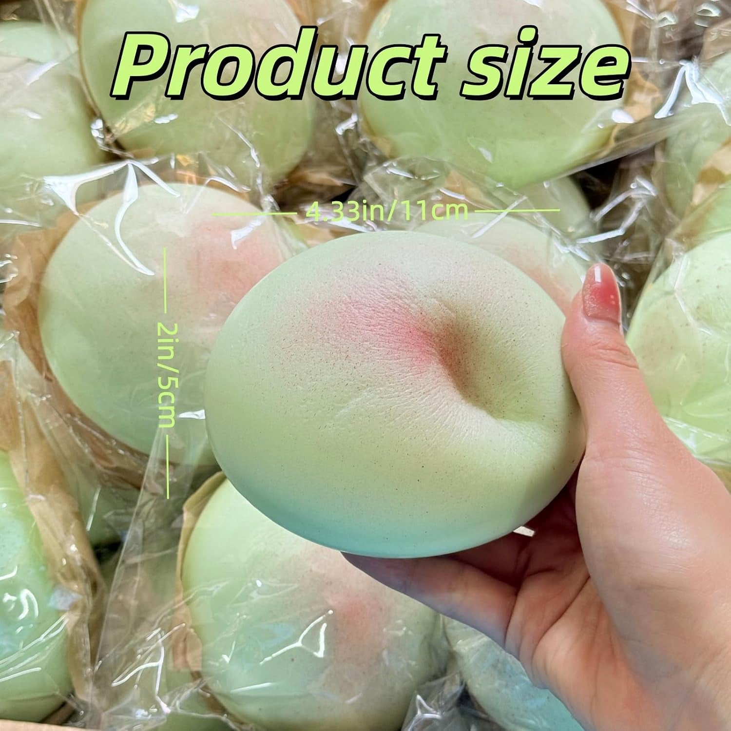 Cheese Slow Rising Squishy and Sticky Bread Fidget Toys | Foam Butter Bread Stress Balls for Stress Relief, ADHD Management, and Party Favors (Green)