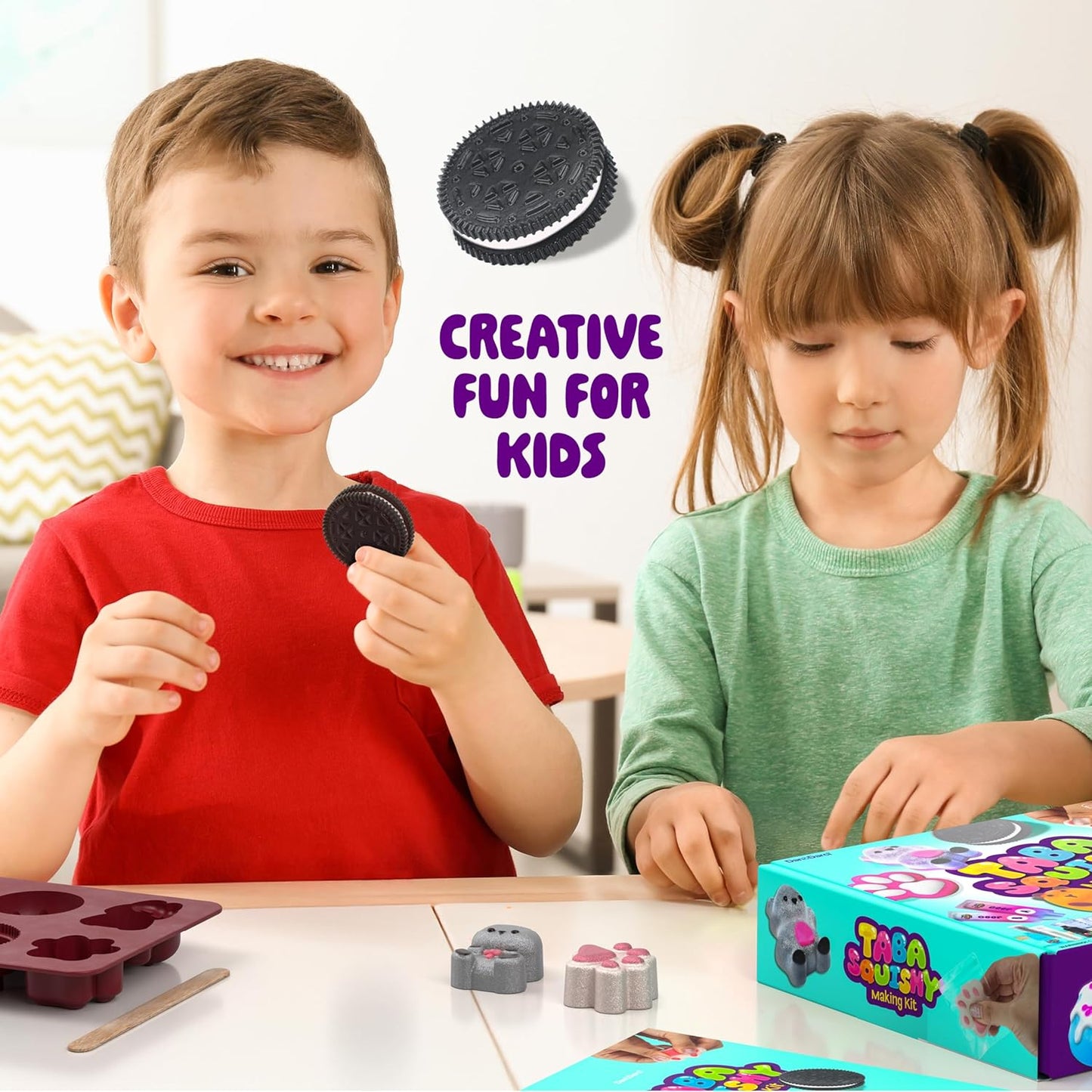 Taba Squishy Craft Kit for Children - Creative Squishies DIY Set - Ideal Gift for Girls Aged 6 to 12 - Engaging Arts and Crafts Activity