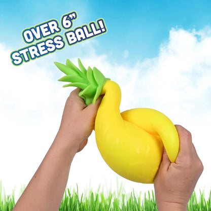 Jumbo Pineapple Squish Toys, 6.5" Fruit Taba Squish Toys, Stress Balls, Gifts