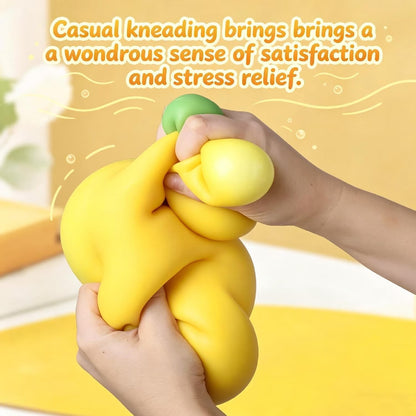 Jumbo Banana Squish Toys, 16" Fruit Taba Squish, Giant Stress Balls, Gifts