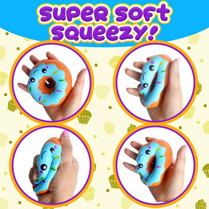 DIY Squishy Painting Kit - Sensory Stress Relief Toys for Children Ages 4-10, Featuring Unicorns, Ice Cream, Cakes, and Donuts