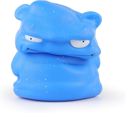 9.8 Inch Jumbo Squishies Blue Monster Kawaii Gaint Soft Toy Slow Rising Scented Squishys Stress Relief Kids Toys for Halloween Birthday Party Décor