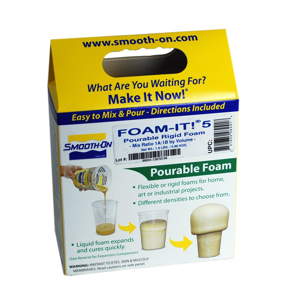 Rigid Polyurethane Liquid Foam - Foam-It 5, White, Pint Size