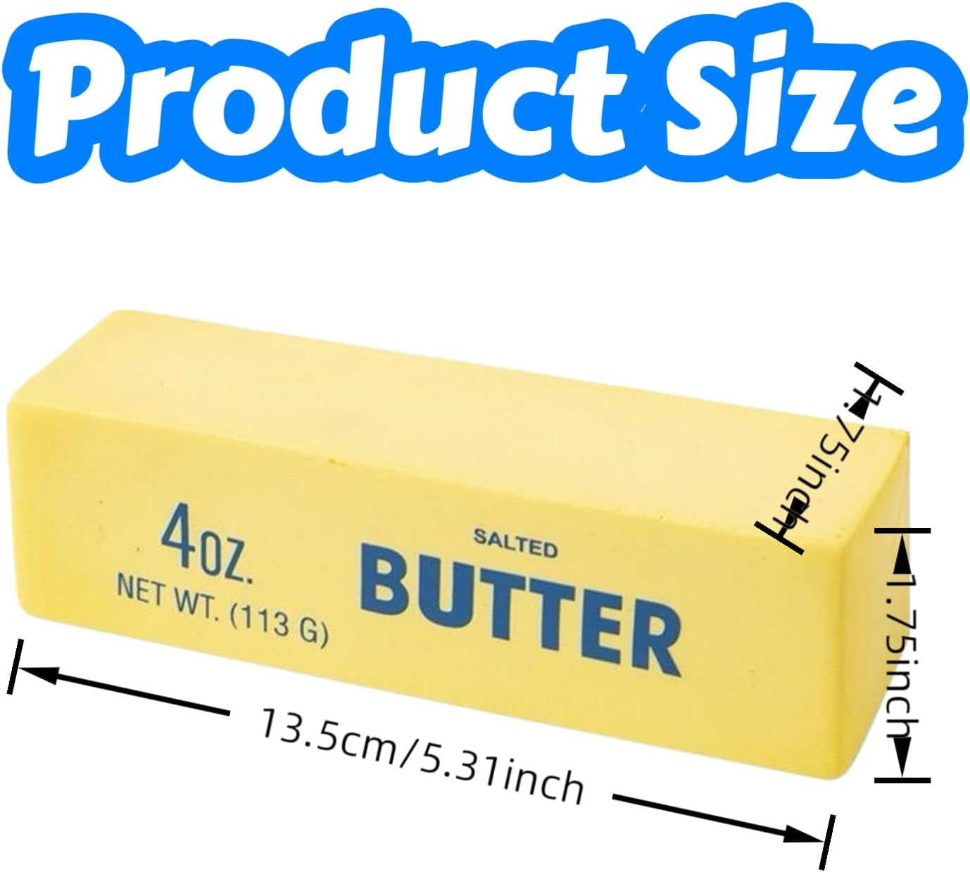 Set of 2 Realistic Butter Squishy Toys - Slow-Rebound Stress Relief Squeeze Toys for Adults, Perfect for Anxiety Reduction and Gift Giving