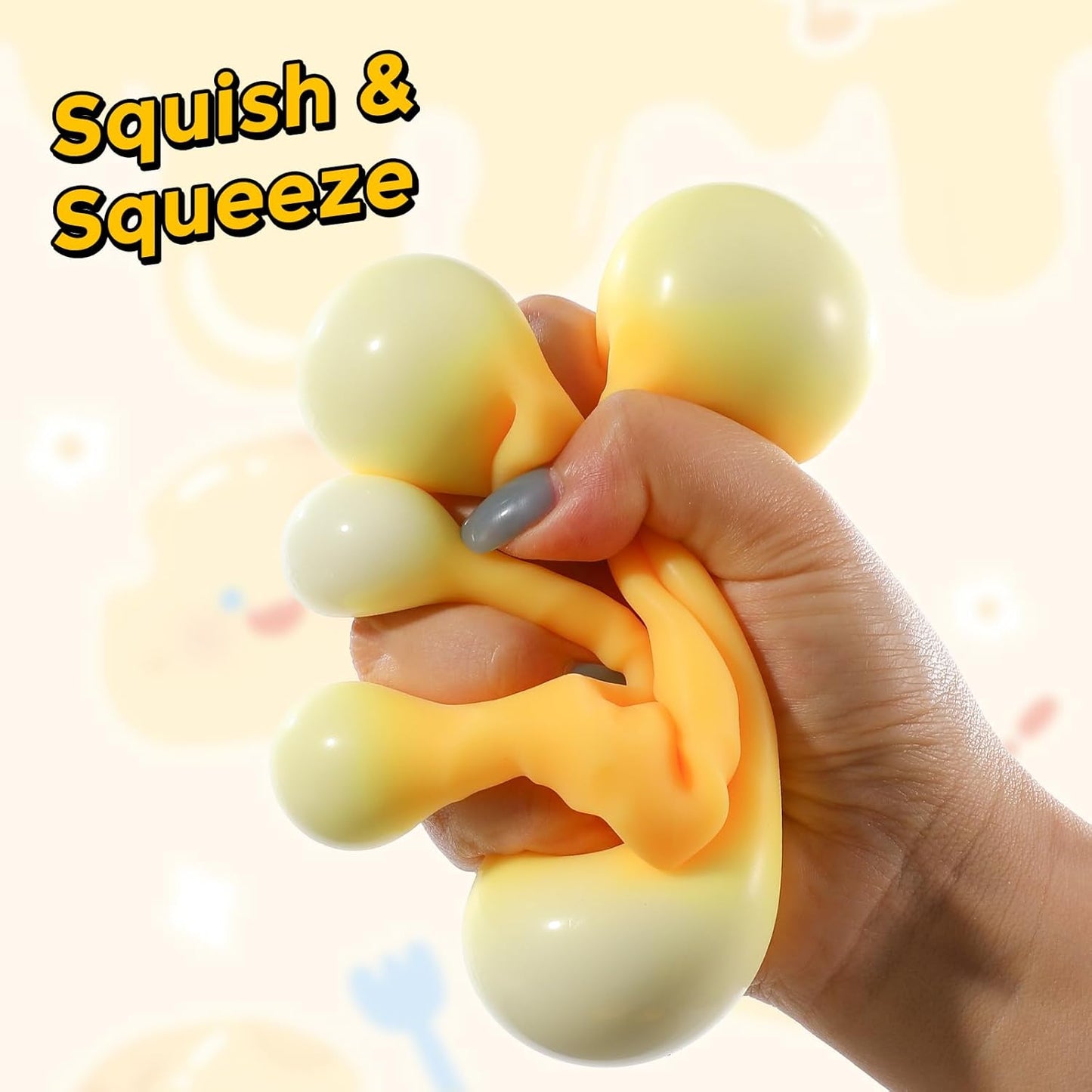 Cheese Squishy (6Cm),Cheese Block Squeeze Toy,Squishies Stress Relief Fidget Toys,Stocking Stuffer Novelty Birthday Gifts for Kids Teens Boys Girls (2.4 Inch)