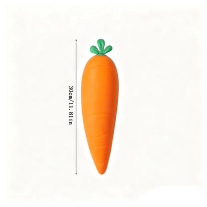 Jumbo Squish Carrot Toys, 12" Gaint Squish Vegetable - Mega Fruit Stress Relief Toys - Fidget Sensory Food Fun Gift for Kiddo, Teens Adults