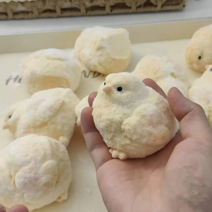 Kawaii Mini Chicken Silicone Stress Relief Toy - Soft Squeeze Fidget Hamster for Teens and Kids