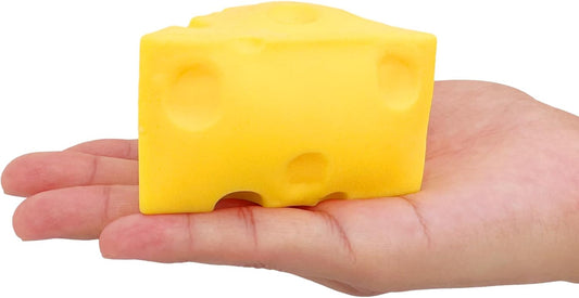 1 Pc Cheese Squishies Stress Relief Soft Novelty Toy Simulation Cheeses Food Squeeze Toy Birthday Gift